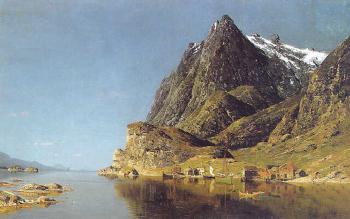 阿德爾斯滕 諾曼 View of a Fjord 阿德爾斯滕 諾曼 View of a Fjord